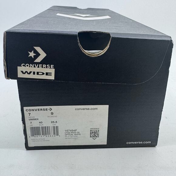 NWT CONVERSE CTAS OX Optical White Low Tops - Picture 13 of 14